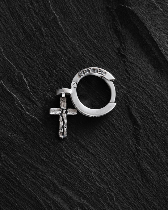 Срібна моносережка ENDURE / Сережки + 2