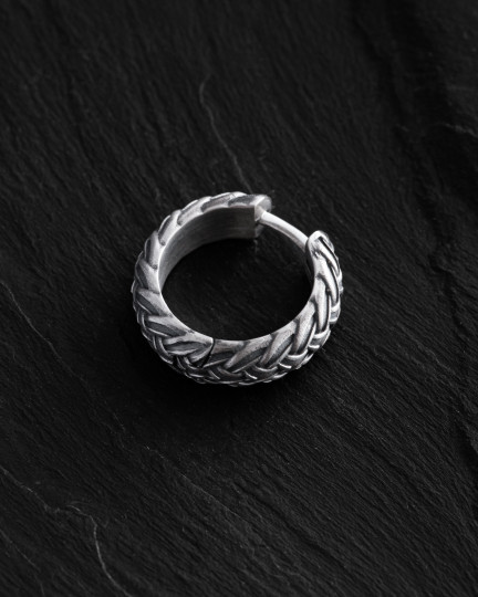 Срібна сережка - кільце CELTIC KNOT / Сережки + 3