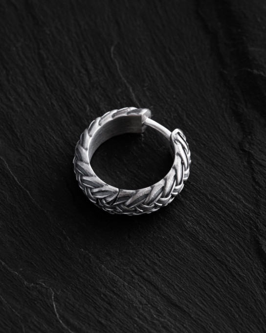 Срібна сережка - кільце CELTIC KNOT / Сережки + 3