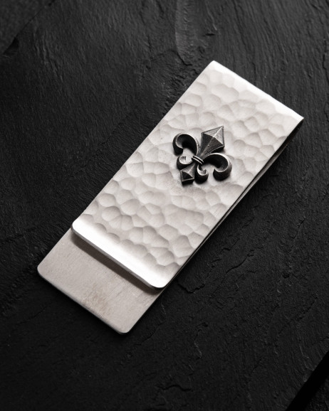 Срібний затиск для грошей FLEUR DE LIS