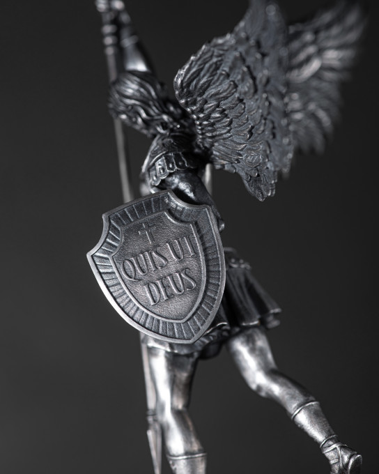 Срібна фігура ручної роботи ST. MICHAEL ARCHANGEL / Фігури ручної роботи + 4
