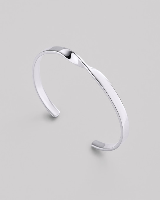 Срібний жорсткий браслет SERENE / Браслети жіночі + 2