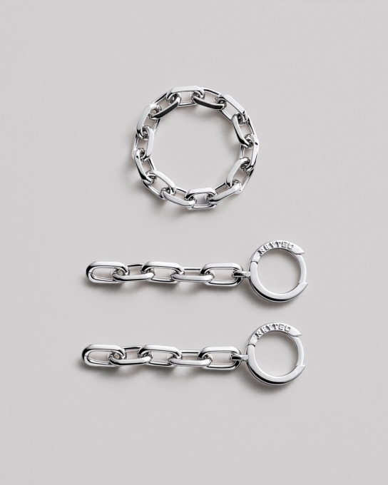 Серебряное кольцо CHAIN / Кольца Женские + 3