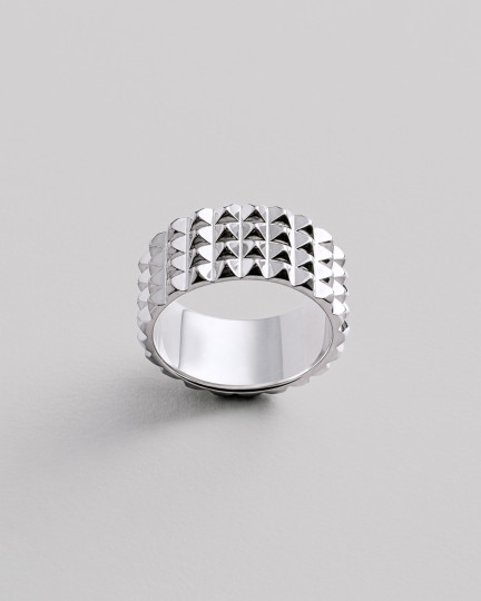 Серебряное кольцо SPIKE / Кольца Женские + 2