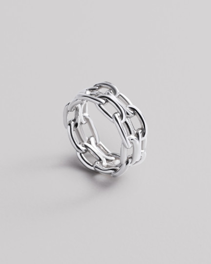 Серебряное кольцо LOCK / Кольца Женские + 3