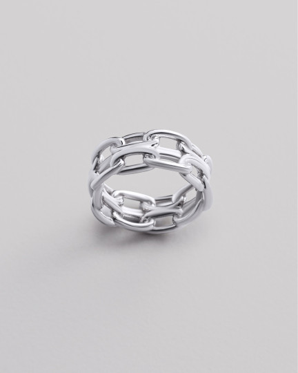 Серебряное кольцо LOCK / Кольца Женские