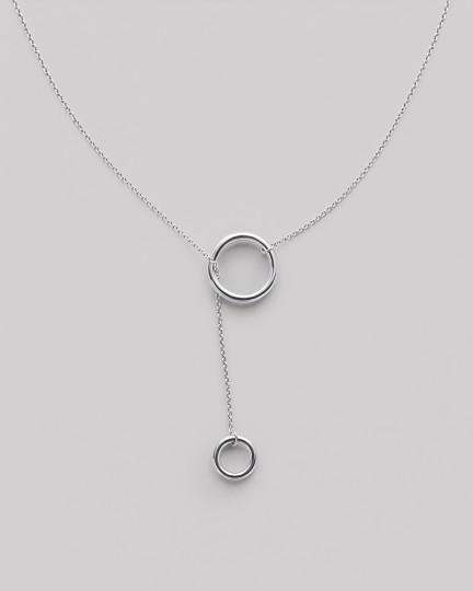Срібне кольє THE HOOP / Кольє жіночі + 3
