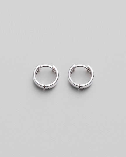 Срібні сережки - кільця THE CLASSIC S / Сережки Жіночі