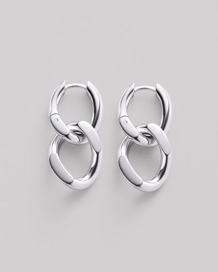 Срібні сережки TWIN / Сережки Жіночі