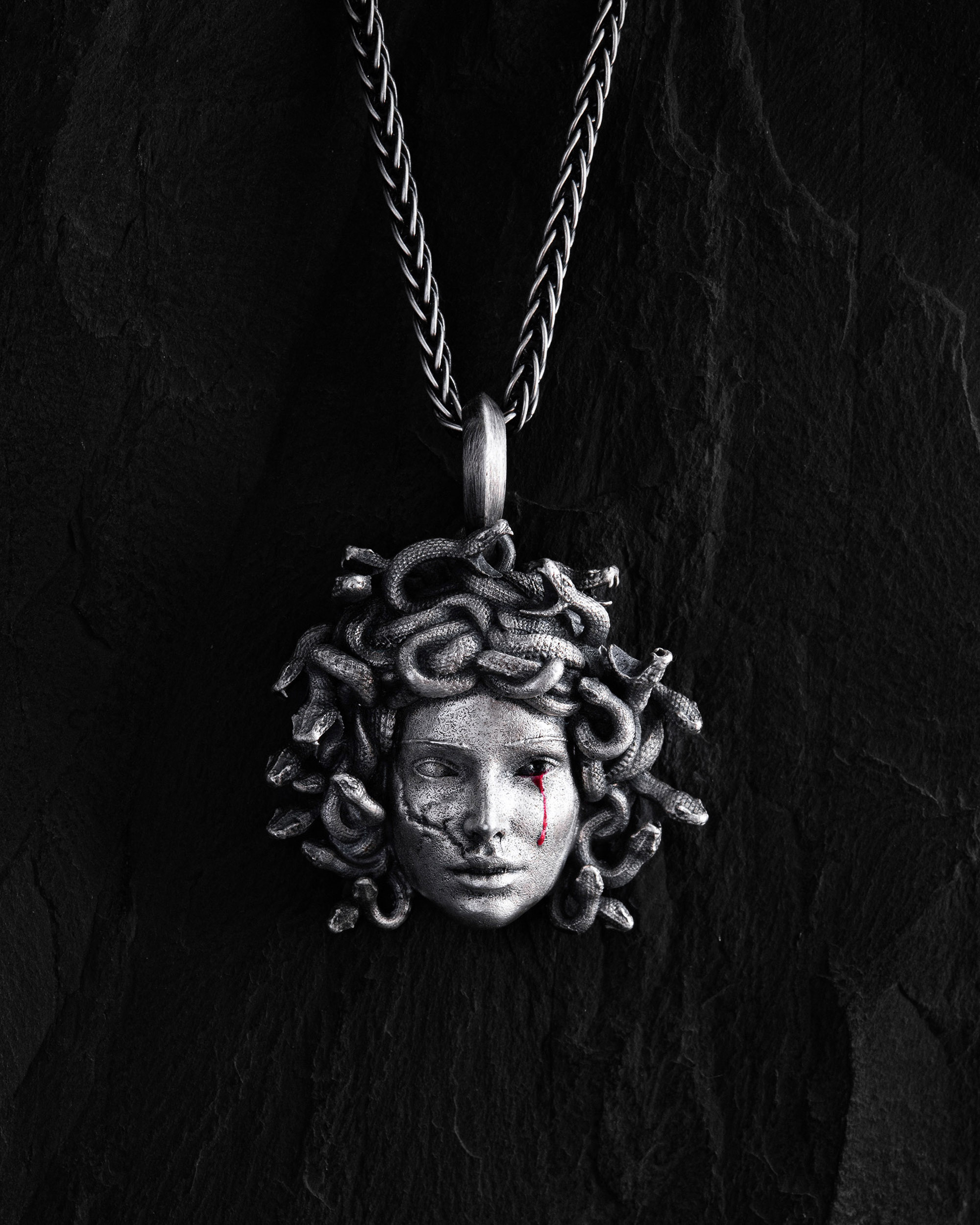 Silver pendant MEDUSA GORGON 3203